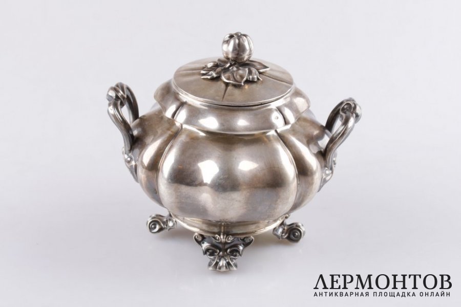 Сахарница Debain. Серебро 950 пробы. Конец XIX в. Франция