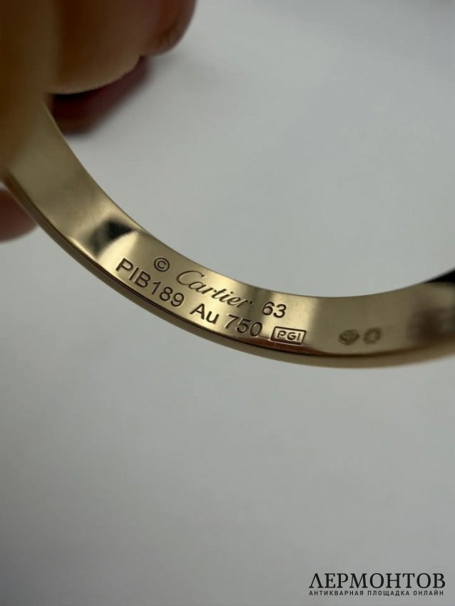 Кольцо «Love». Жёлтое золото 750 пробы, Cartier