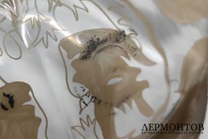 Блюдо в стиле ар-деко. Стекло, серебрение. Франция, Saint Graal, 1930е гг.