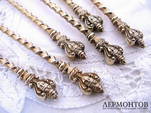 Набор десертных ложек. Серебро 800. Германия