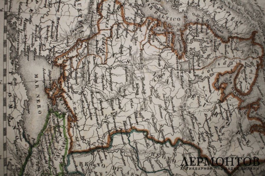 Карта. Российская империя в Европе, Азии и Америке. 1860г. Чивелли. 