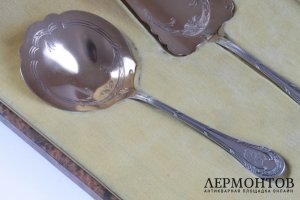 Сервировочный набор из трех предметов. Серебро 950. Франция