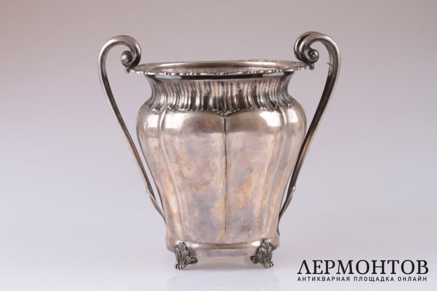 Ведро для льда, бутылки. Серебро 800. Франция