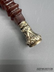 Печать с агатовой ручкой. Серебро, агат, Франция, конец 19 века