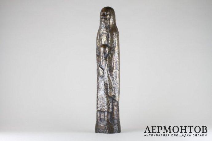 Скульптура Еврей с дочерью. Бронза. Америка, 1964 год.