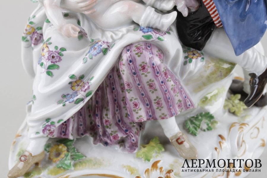 Скульптурная аллегория Семья. Германия, MEISSEN, XIX век.