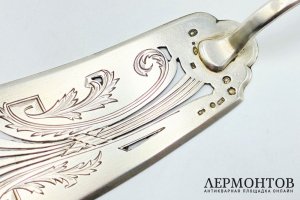 Лопатка для торта в стиле Модерн. Австрия, 1900-е гг. Серебро 800 пробы.