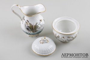 Фарфоровый сервиз - солитер. Мануфактура MEISSEN. Германия, кон. XIX в.