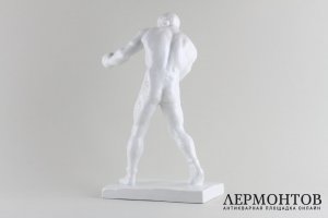 Статуэтка Боксер. Фарфор.  Фабрика Herend, Венгрия, 1950-е годы.