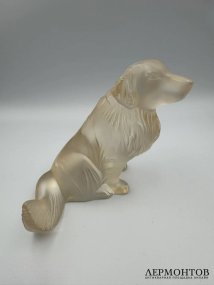 Статуэтка «Золотистый ретривер». Хрусталь, Lalique, Франция