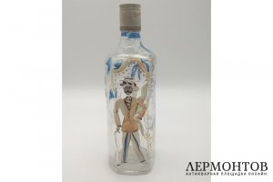 Расторгуев Евгений Анатольевич. Бутылка Дама и кавалеры. Стекло, роспись. 1990е гг.
