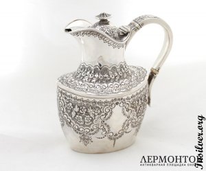 Кувшин Martin and Hall. 1899 год. Серебро 925. Англия
