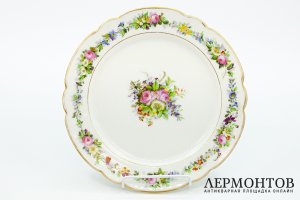 Россия, Императорский фарфоровый завод, 1840-1850 гг. Фарфор, деколь.