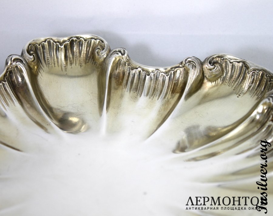 Сервировочное блюдо Menu. Серебро 950. Франция
