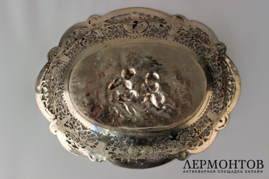 Ваза ажурная. Серебро 800 проба. Европа XX век.