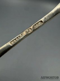 Совочек для сахара. Серебро 84 пробы, Болин, мастер К. Линке, Россия