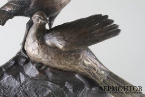 Скульптура Фазаны. Георгий Лавров, 1920-1930-е гг. Бронза.