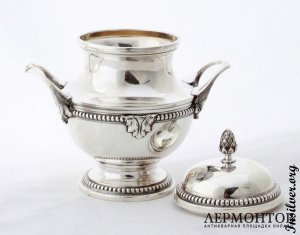 Сахарница. Серебро 950. Франция