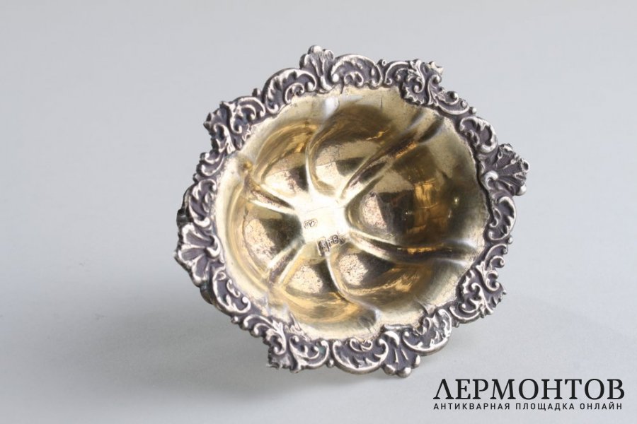 Солонки.Серебро 84 пробы, золочение. Российская империя, 1858 год.