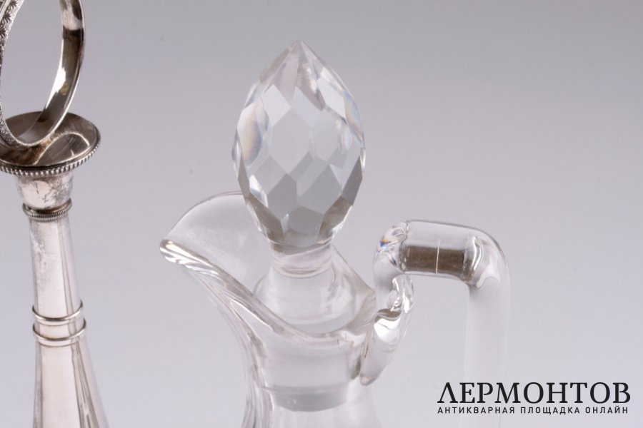 Набор для масла и уксуса. Серебро 950. Франция