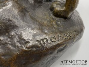 Скульптура Тигры. Франция, Masson, 19 век. Бронза, патинирование.
