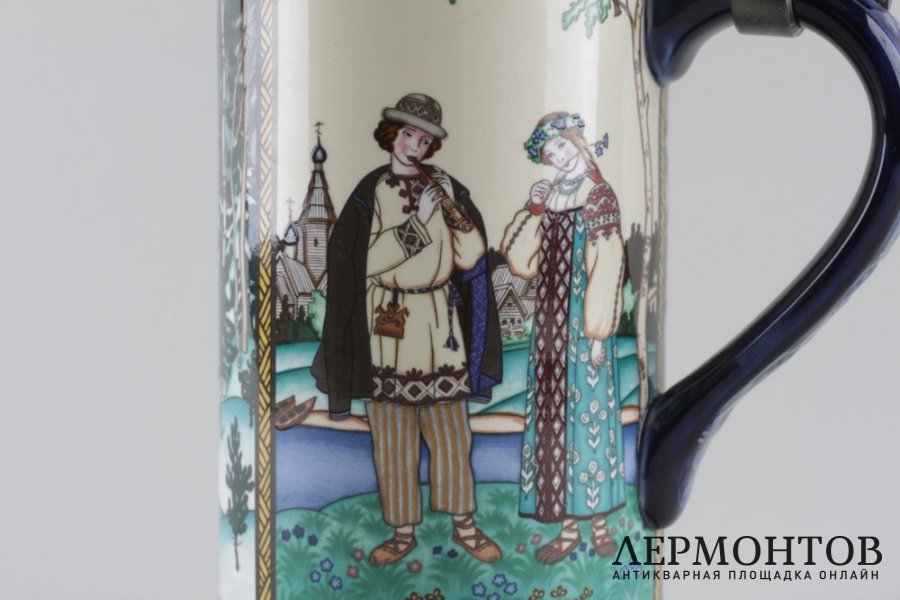 пивная кружка из серии Русские сказки. Германия, фирма Villeroy Boch, 1970 - е гг.