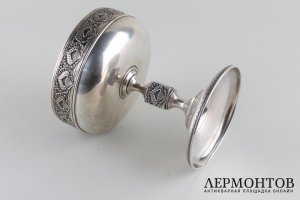 Ваза-Конфетница. Серебро 84 пробы. Российская империя. 1908-1917 гг.