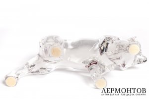 Статуэтка Собака. Франция, фирма Baccarat. Хрусталь, резьба.