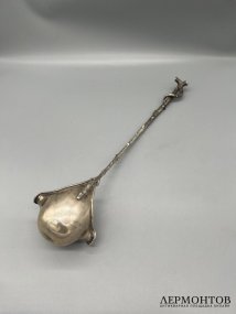 Половник для крюшона с ручкой-веткой. Серебро 84 пробы, Швейцария, конец 19 — начало 20 века