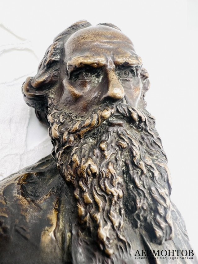Бюст Л. Н. Толстого. Бронза, Франция, после 1911 года