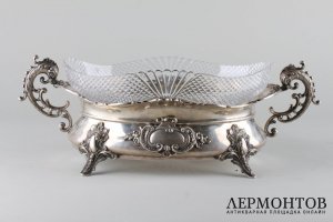 Ваза для фруктов. Серебро 800 пробы.Германия, фирма Bruckmann Sohne, конец  XIX в.