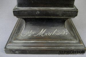 Кабинетная скульптура Бюст Марии-Антуанетты. Бронза, патинирование. Франция, XIX век. 
