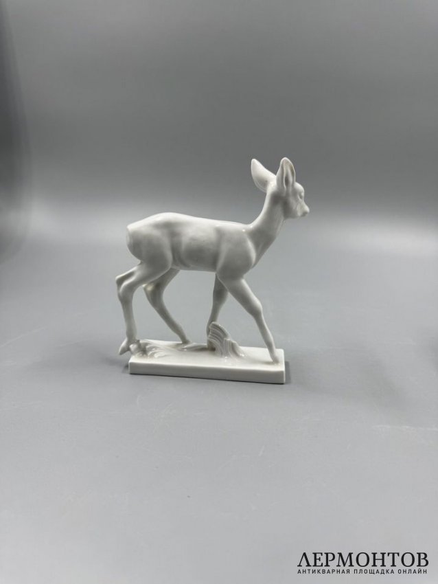 Статуэтка «Оленёнок». Фарфор, Meissen, Германия, 20 век