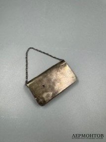 Сумочка-кошелёк с паутиной. Серебро 84 пробы, кожа, Г. Клингерт, Россия, 1908–1917 годы
