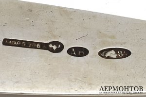 3 столовых ложки. Серебро 84 пр. Российская империя, торговый дом И.Е.Морозова, 1900е