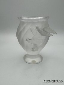 Ваза «Flying Doves». Хрусталь, Lalique, Франция