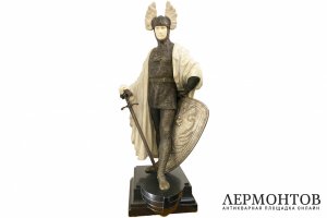 Скульптура Воин в стиле Ар Деко. Франция, Париж, P. Philippe, 1920-е гг. 