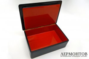 Шкатулка Емеля с щукой, По щучьему велению. СССР, Федоскино, 1975 год.