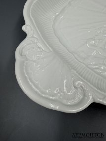 Блюдо для запекания из «Лебединого сервиза», 33,5 × 21 см. Фарфор, Meissen, Германия