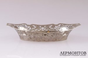Блюдо, фруктовница. Серебро 800. Европа
