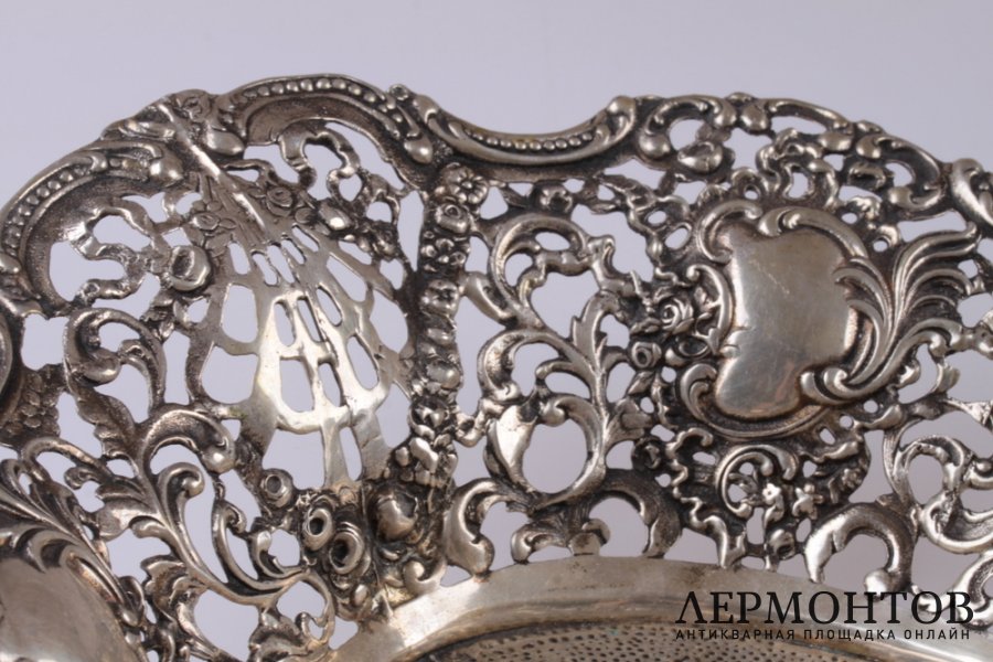 Блюдо, фруктовница. Серебро 800 пробы. Израиль