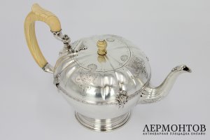 Чайник заварочный. Серебро. Англия, Wilson and Gill, 1928 г. 
