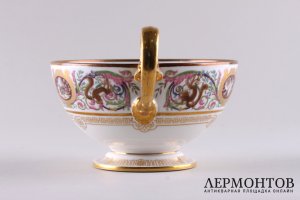 Чашка из королевского охотничьего сервиза Луи-Филиппа I. Севрская мануфактура, XIX в.