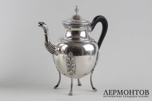 Чайный и кофейный сервиз Savary et Fils. Серебро 950 пробы. Франция, нач. XX века.