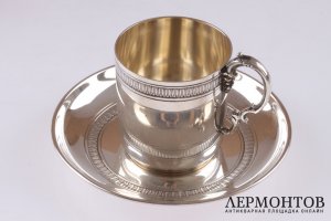 Две кофейных пары Boulenger. Серебро 950. Франция