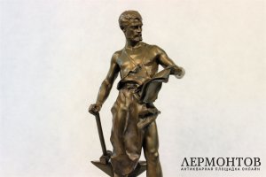 Скульптура. Кузнец. Бронза. Jean-Baptiste Germain. Франция.