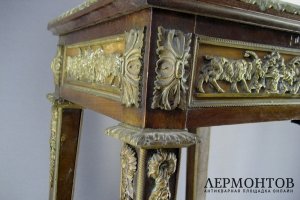 Консоль. Красное дерево, бронза, оникс. Франция, XIX век. 