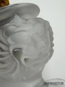 Зажигалка «Голова льва». Хрусталь, Lalique, Франция