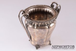Ведро для льда, бутылки. Серебро 800. Франция