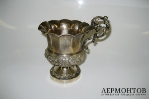Кружка. Серебро 950 пробы. Франция, XIX век. 